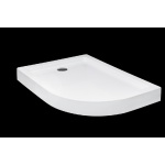 Besco Saturn Brodzik Asymetryczny Lewy 120x90 biały BAS-120-NL