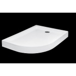 Besco Saturn Brodzik Asymetryczny Prawy 100x80 biały BAS-100-NP