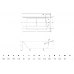 Besco Shea Slim Wanna prostokątna 150x70 cm biała WAS-150-SL