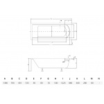 Besco Shea Wanna prostokątna 140x70 cm biała WAS-140-PK