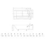 Besco Shea Wanna prostokątna 170x70 cm biała WAS-170-PK