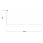 Besco Talia Obudowa prostokątna 140x70 biała OAT-140-PK