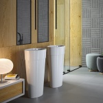 Besco Uniqa Umywalka Wolnostojąca 32x46 cm biała UMD-U-WO