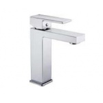 Besco Varium Bateria umywalkowa niska jednootworowa chrom BU-VII-CH