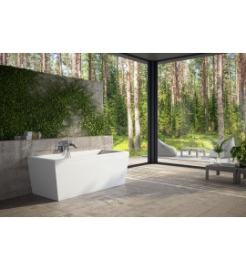 Besco Vena Wanna Wolnostojąca przyścienna 170x75 cm biała WKVE-170-WS