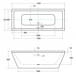 Besco Vera Wanna Do Zabudowy 170x75 biała WKV-170-WZ