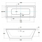 Besco Vera Wanna Do Zabudowy 180x80 biała WKV-180-WZ