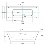 Besco Vera Wanna Wolnostojąca 180x80 biała WKV-180-WO
