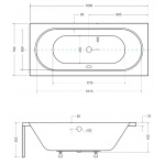 Besco Vitae Wanna prostokątna 180x80 biała WAV-180-PK