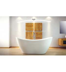 Besco Viya Wanna Wolnostojąca 160x70 biała WMD-160-V