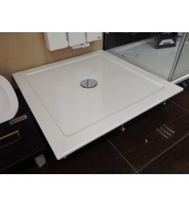 Bette One Brodzik prostokątny 90x90 cm stalowy biały 3330000