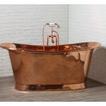 Bleu Provence Napoleon Wanna wolnostojąca 200x80 miedź NAPOLEON.200.CC