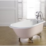 Bleu Provence Anis Wanna wolnostojąca z nogami chrom 137x76,5 różowy 1030R1