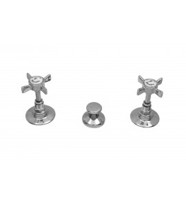 Bleu Provence Bateria bidetowa 3-otworowa chrom RBF106CR