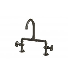 Bleu Provence Bateria kuchenna 2-otworowa z obrotową wylewką corten RKM09CT