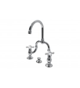 Bleu Provence Bateria umywalkowa 3-otworowa z korkiem chrom RLP1014PCR