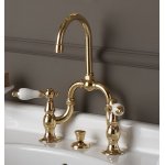 Bleu Provence Bateria umywalkowa 3-otworowa z korkiem gold RLA1014POR