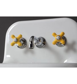 Bleu Provence Bateria umywalkowa ścienna chrom RLP1012YELLOW