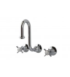 Bleu Provence Bateria umywalkowa ścienna chrom RLF1012DCR