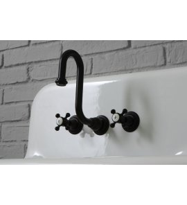 Bleu Provence Bateria umywalkowa ścienna black RLP1012DBLACK