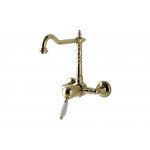 Bleu Provence Bateria umywalkowa ścienna gold RKA06OR