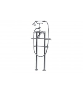 Bleu Provence Bateria wannowa wolnostojąca ze słuchawką i wężem chrom RVC112CR