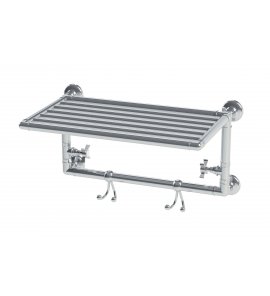 Bleu Provence Grzejnik wodny ścienny z wieszakiem 62x38,3 chrom SSCAP1CR