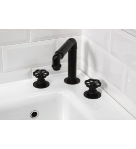 Bleu Provence Industrial Bateria umywalkowa 3-otworowa black nickel RLMTM301NN