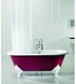 Bleu Provence Jasmine Wanna wolnostojąca z nogami białymi 178x80 fioletowy 3080R