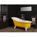 Bleu Provence Lavande Wanna wolnostojąca z nogami białymi 137x76,5 żółty 2030R