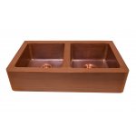 Bleu Provence Livia Zlew kuchenny podwójny półblatowy 91,5x53,5 patina bronze LVCP11PB