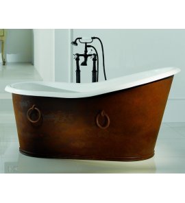 Bleu Provence Old Lavande Wanna wolnostojąca 170x76 solid copper 12070C