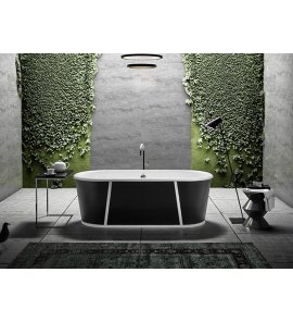 Bleu Provence Pure Wanna wolnostojąca 154x78 czarny-biały 1450R