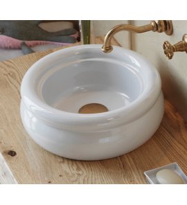 Bleu Provence Romantica Umywalka stawiana na blat Ø40 white BP341