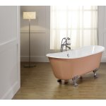 Bleu Provence Romarin Wanna wolnostojąca z nogami chrom 170x68 łososiowy 6070R1