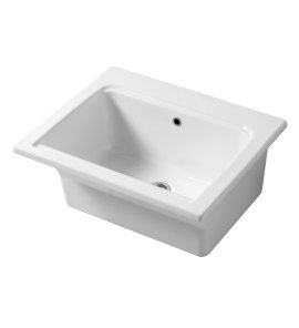 Bleu Provence Shine Zlew kuchenny wpuszczany/stawiany 61x51 white LK16