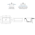 Bleu Provence Shine Zlew kuchenny wpuszczany/stawiany 71x51 white LK19