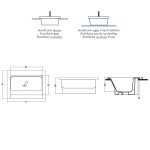 Bleu Provence Shine Zlew kuchenny wpuszczany/stawiany 71x51 white LK18