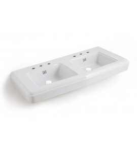 Bleu Provence So Fifties Umywalka podwójna stawiana na blat 130x55 white BP5130