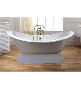 Bleu Provence Thym Wanna wolnostojąca z postumentem 154x75 szary 5050B1