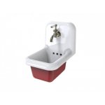 Bleu Provence True Colors Umywalka wisząca wisząca 26x35 white+bordeaux TCL26C1