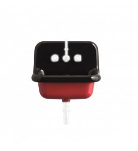 Bleu Provence True Colors Umywalka wisząca 42x42 black red TCL40DC