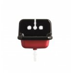 Bleu Provence True Colors Umywalka wisząca 42x42 black red TCL40DC