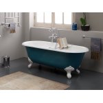  Bleu Provence Vintage Wanna wolnostojąca z nogami białymi 170x78 turkusowy 4070R1