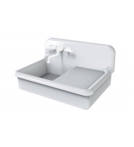 Bleu Provence Zlew kuchenny półblatowy z ociekaczem 90x68 white TCK90B/A