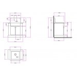 Bleu Provence Zlew kuchenny z szafką 90,5x68 white/red TCM60+TCK60B