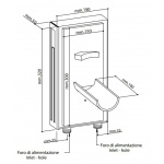 Bongio Acquaviva Bateria umywalkowa 180 mm podtynkowa z regulacją przepływu irony 56539TT1820