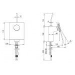 Bongio Riva HT Bateria umywalkowa/bidetowa nablatowa z korkiem Click-Clack chrom 58521CR00