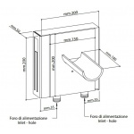 Bongio Acquaviva Wylewka umywalkowa 180 mm podtynkowa chrom 56991CR18