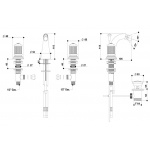 Bongio Impero bateria bidetowa 3-otworowa 06503
